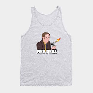 The Office Memes: Dwight Fire Drill Tank Top